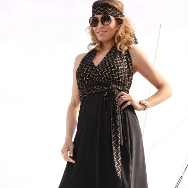 Shimmer Black Dress - Image 2