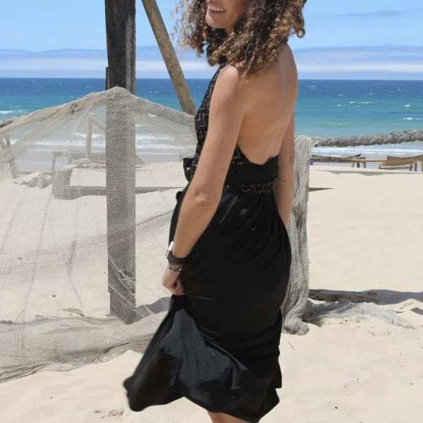 Shimmer Black Dress - Image 4