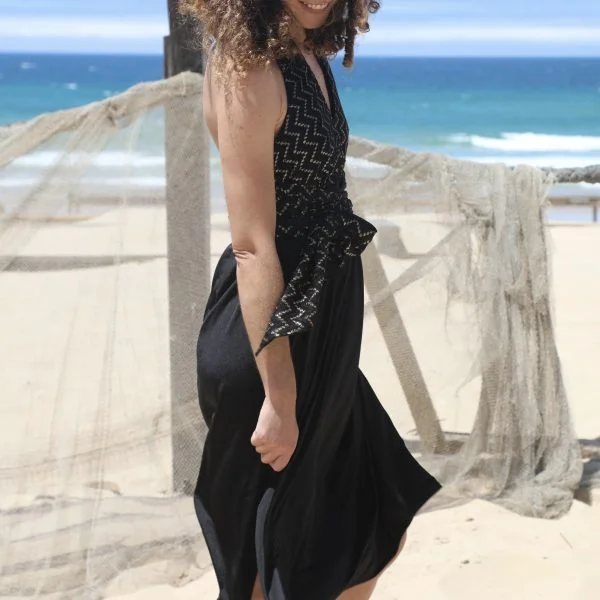 Shimmer Black Dress - Image 5