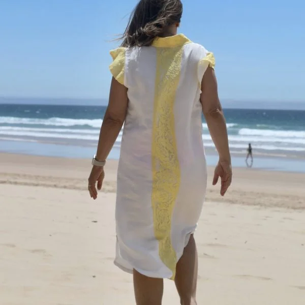 Breezy White Kaftan - Image 2