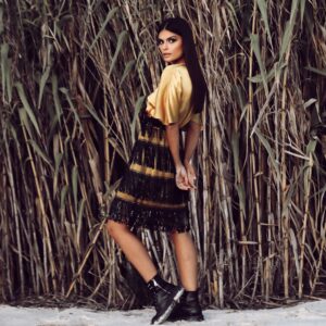 Mustard Party Dress